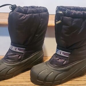 Sorel - Youth - Size: 5 - Waterproof - Lined - Winter Snow Boots - Black